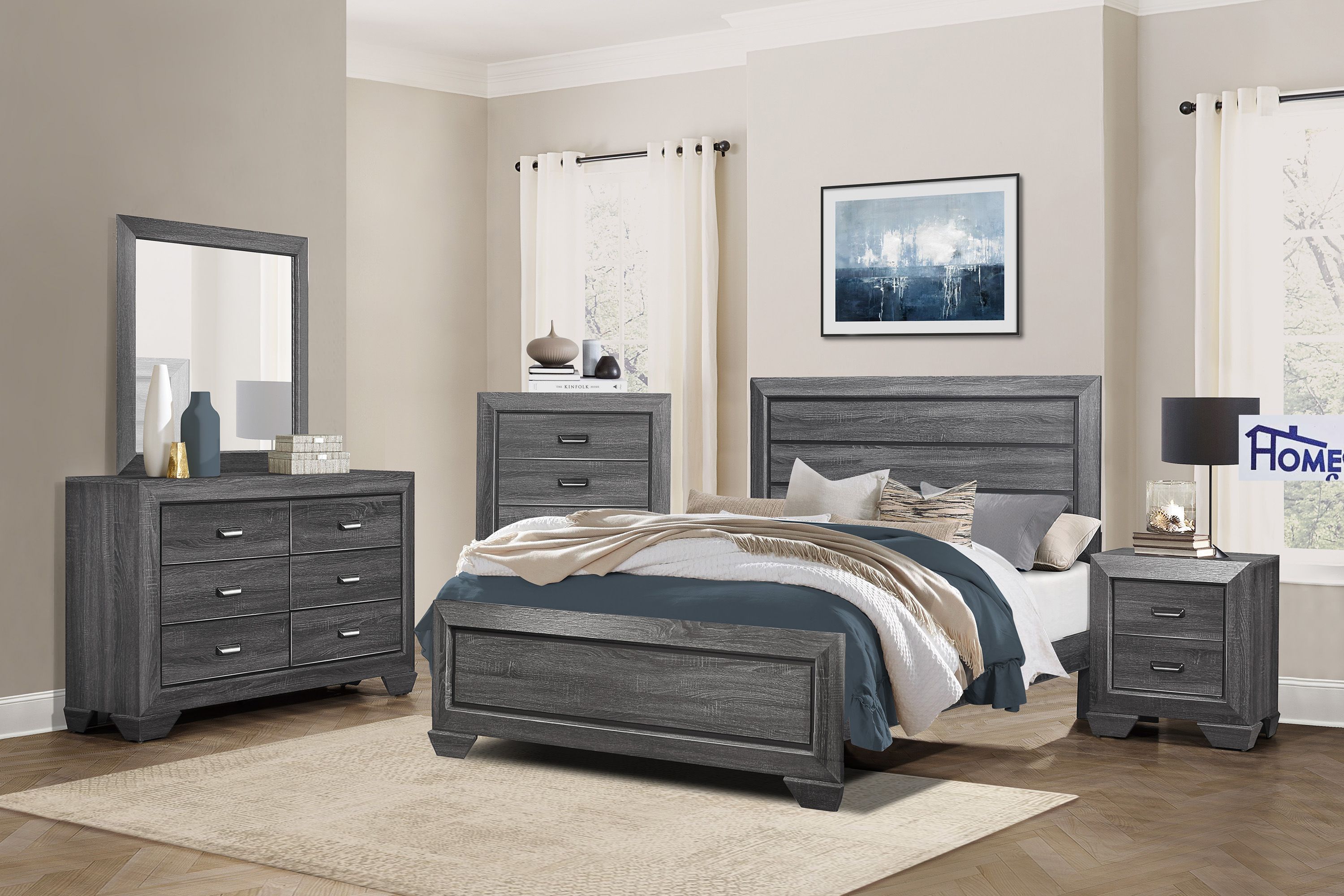 Gray Finish Queen Be