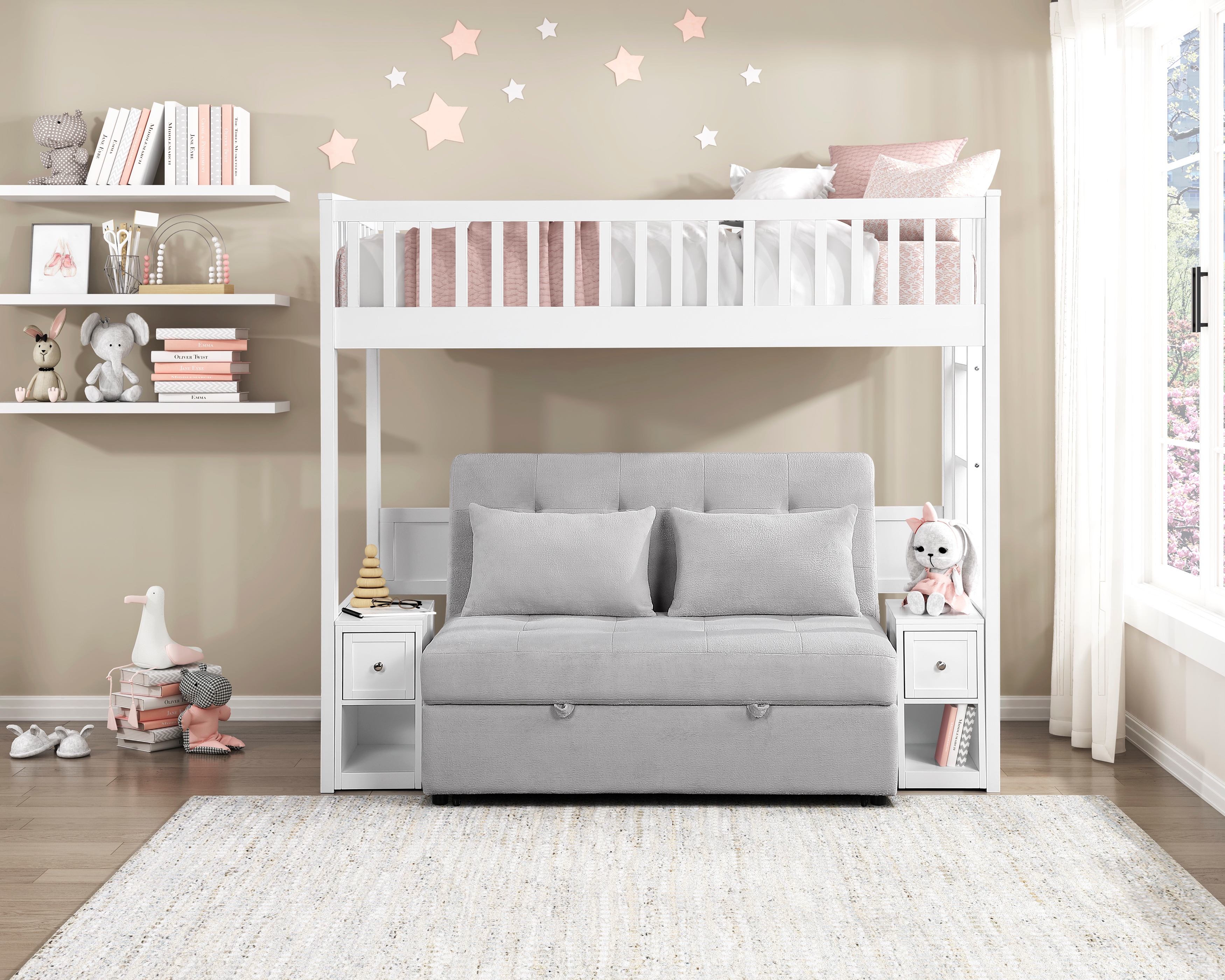 Twin Loft Bunk Bed w